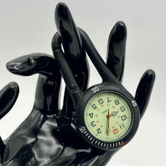 Black Quartz Watch Keychain - Picture 1 of 5